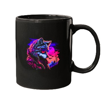 Discover Midnight Synth Serenade Mugs