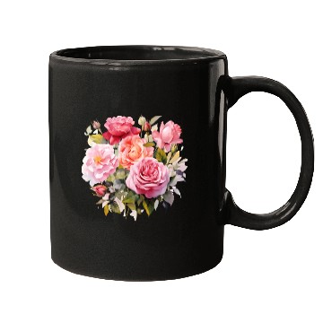 Discover Nature's Artistic Elegance English Rose Tapestry Mugs