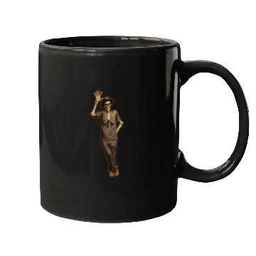 Discover Halloween Skeleton Waving with Hand Mugs