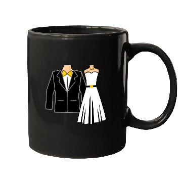 Discover Wedding clothes bride groom Mugs