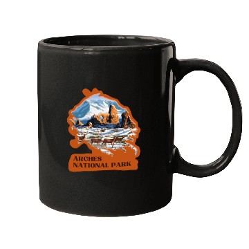 Discover Arches National Park Stickers Mugs