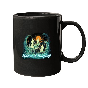 Discover Halloween - Spectral Surfing Mugs