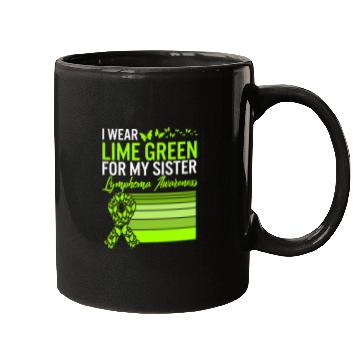 Discover Lymphoma Warrior Mugs, I Wear Lime Green For My