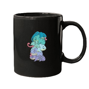 Discover Neptunic Flag Pride Lgbtq Cute Chameleon Pile Mugs