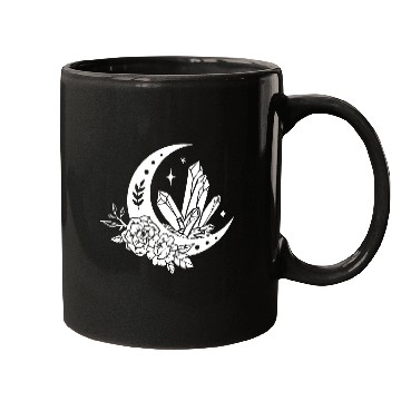 Discover "Crystal Moon Flowers" Mugs