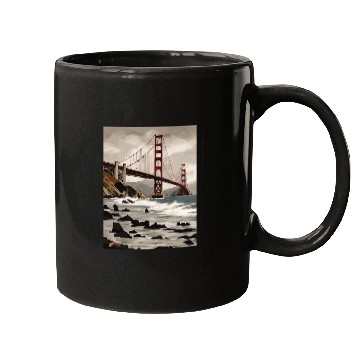 Discover Golden Gate Bridge California Mugs, Golden Gate