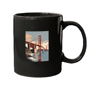 Discover Golden Gate Bridge California Mugs, Golden Gate