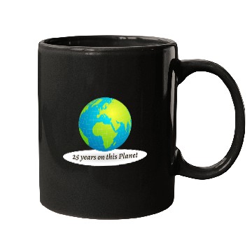 Discover 25 years on this Planet Earth Mugs