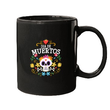Discover Holiday Death Mexican Flowers Mugs
