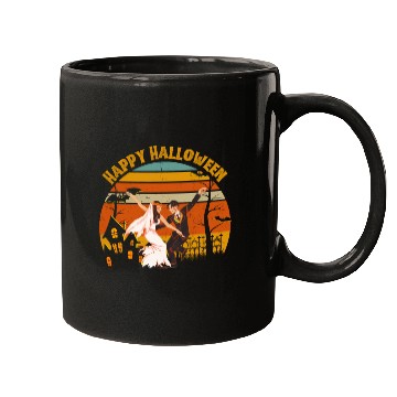 Discover Happy Halloween. Spooky Ghost Skeleton Zombie Witc Mugs