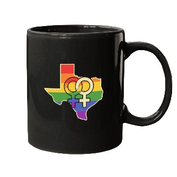 Discover Lesbian Love Texas Design for proud LGBT+ Texans Mugs