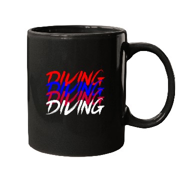 Discover DIVING WHITE Mugs