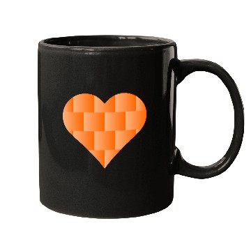 Discover Orange Cute Heart Icon Mugs