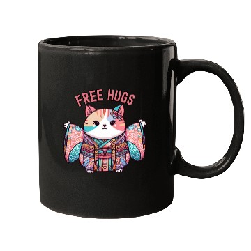 Discover Free hugs from Japanese cat Mugs