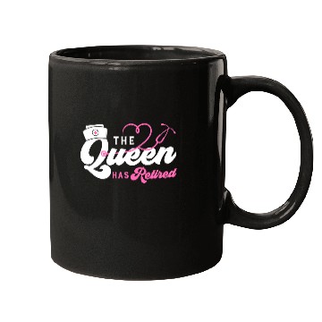Discover The Queen Retired nurse Mugs