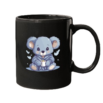 Discover Chibi Koala in Pajamas Mugs