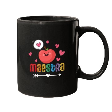 Discover Maestra Bilingual Spanish Teacher team Mugs
