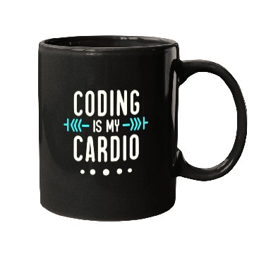 Discover Coding Is My Cardio | Geeky Software Developer Mugs