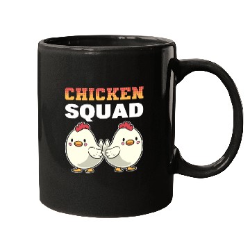 Discover Chicken Squad Poultry Worker Mugs
