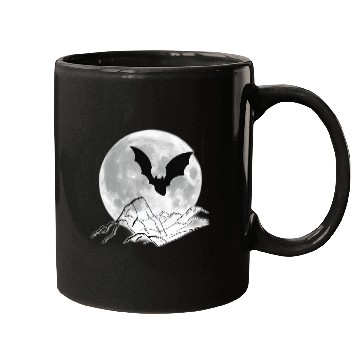 Discover moon and bat Mugs