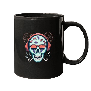 Discover Skull Candy Halloween For Music Mugs