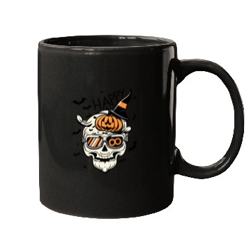 Discover Skull Candy Punppkin Halloween Mugs