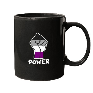 Discover Power Asexual Pride Fist Design for Equality Mugs