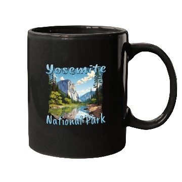 Discover Yosemite National Park: Colorful Landscape in Mugs