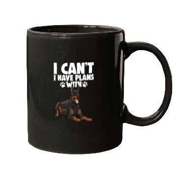 Discover I Can't I Have Plans With Doberman Mugs