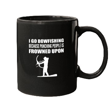Discover I Go Bowfishing Hobbyist Gift Mugs