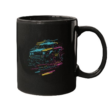Discover Neon Car Dreams Mugs