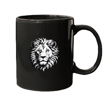 Discover Black and white Lion Mugs