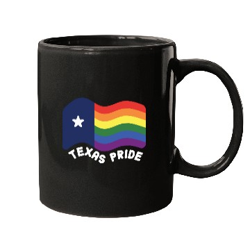 Discover Rainbow Texas Flag Design for proud LGBT+ Texan Mugs
