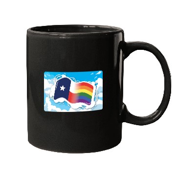 Discover Texas Flag Pride Design for proud LGBT+ Texan Mugs