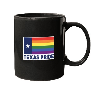 Discover Texas Flag Rainbow Design for proud LGBT+ Texan Mugs