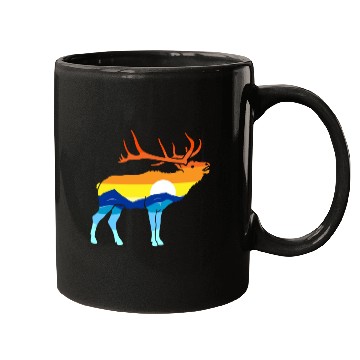 Discover Camping Hiking Retro Mountains Outdoors Camp Elk Mugs