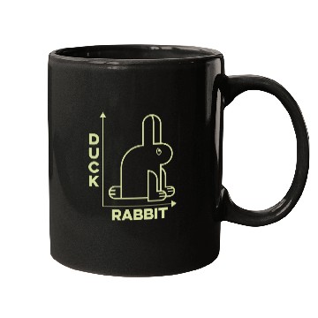 Discover Math Duck Rabbit Mugs