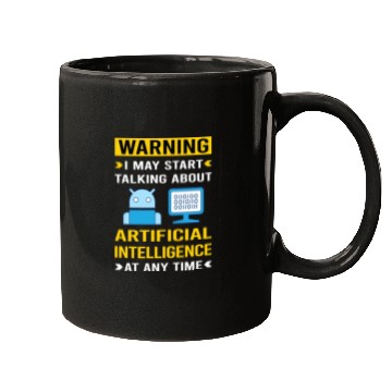 Discover Warning Artificial Intelligence AI Mugs