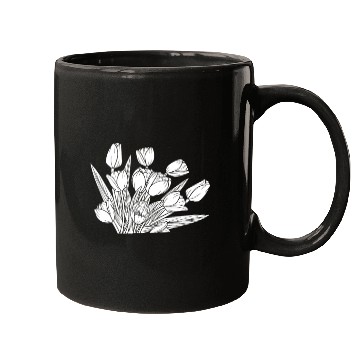 Discover Tulip Gardening Bouquet Mugs