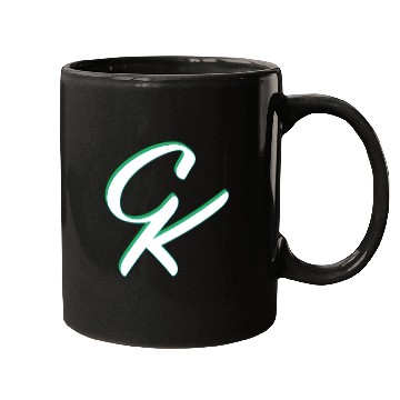 Discover CK ligature white green Mugs