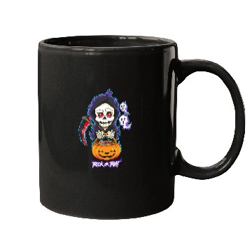 Discover Halloween Pocket Chibi Grim Reaper Trick or Treat Mugs