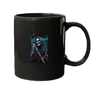 Discover HellRaizer Reaper with Microphone and Bats Green Mugs
