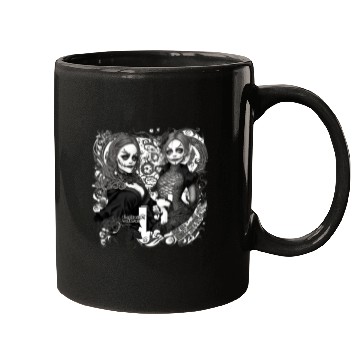 Discover Young witch and pumpkin Halloween 2 Mugs