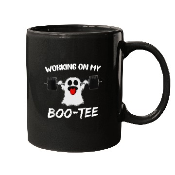 Discover Working On My Boo Mugs Ghost Workout Gym Halloween