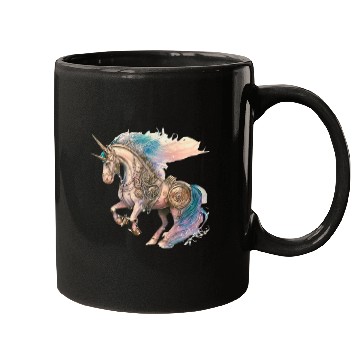 Discover Steampunk Vintage Unicorn Mugs