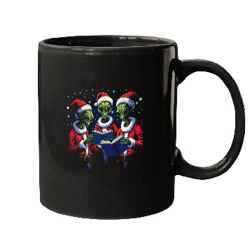 Discover Alien Christmas Carolers Mugs