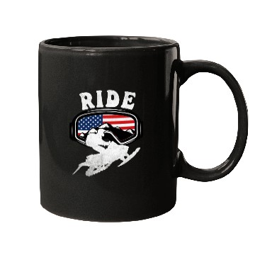 Discover Snowmobile RIDE Snowmobiling Winter Mugs
