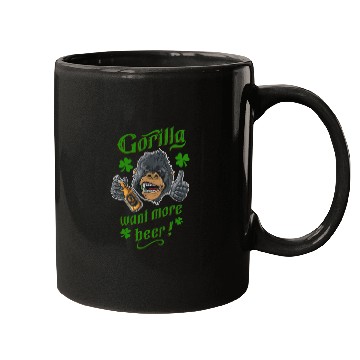 Discover Saint Patrick's Day - Gorilla Want More Beer Mugs