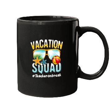 Discover Teacher Vacation Squad #Teacheronbreak Mugs