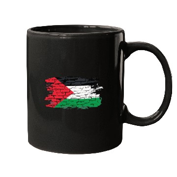 Discover Palestine Flag Graffiti Art Mugs